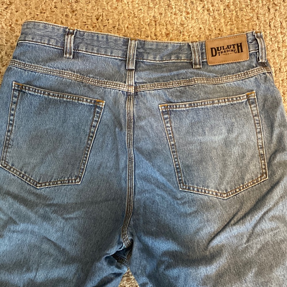 Duluth trading Company, blue jeans, used